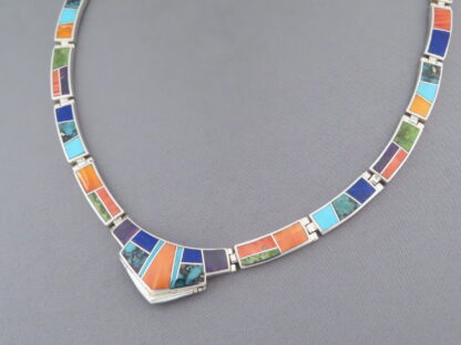 Inlaid Multi-Color Necklace