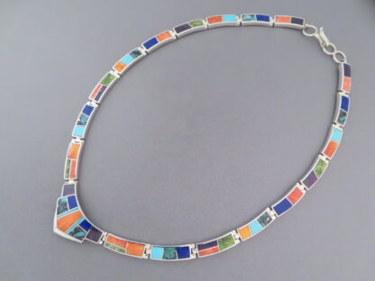Inlaid Multi-Color Necklace