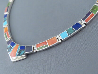 Inlaid Multi-Color Necklace
