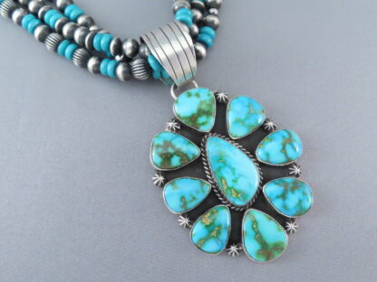 Sonoran Gold Turquoise Pendant Necklace