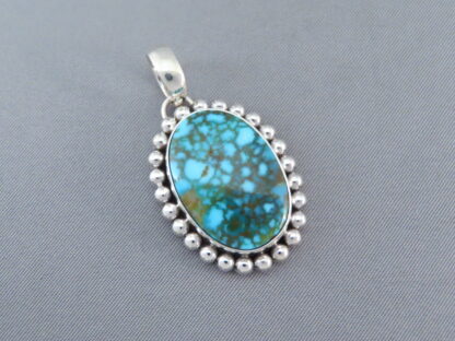 Turquoise Pendant by Artie Yellowhorse (Kingman Turquoise)