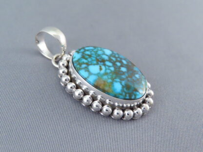 Turquoise Pendant by Artie Yellowhorse (Kingman Turquoise)