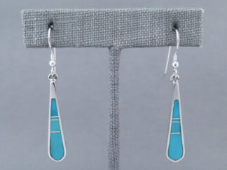 Turquoise Inlay Earrings (Long)