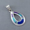 Inlaid Multi-Stone Pendant