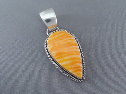 Spiny Oyster Shell Drop Pendant by Artie Yellowhorse