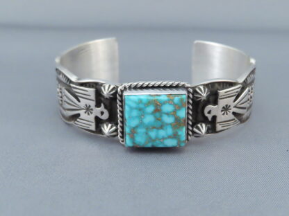 Thunderbird Bracelet with Turquoise by Andy Cadman