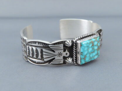 Thunderbird Bracelet with Turquoise by Andy Cadman