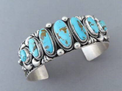 Kingman Turquoise Sterling Silver Cuff Bracelet