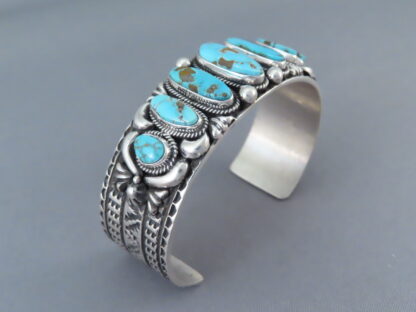 Kingman Turquoise Sterling Silver Cuff Bracelet