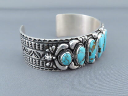 Kingman Turquoise Sterling Silver Cuff Bracelet