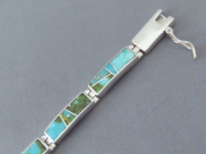 Turquoise Inlay Link Bracelet – Sonoran Gold Turquoise