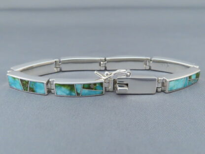 Turquoise Inlay Link Bracelet – Sonoran Gold Turquoise