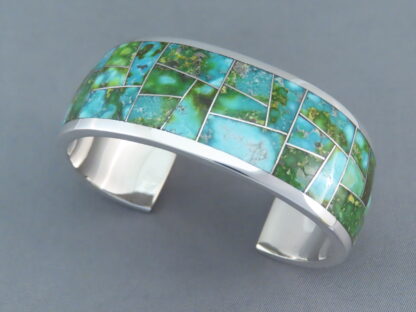 Sonoran Gold Turquoise Inlay Bracelet Cuff