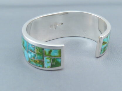 Sonoran Gold Turquoise Inlay Bracelet Cuff