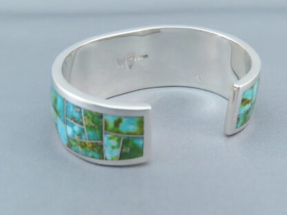 Sonoran Gold Turquoise Inlay Bracelet Cuff