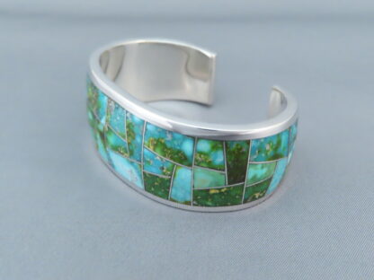 Sonoran Gold Turquoise Inlay Bracelet Cuff