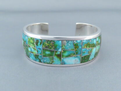 Sonoran Gold Turquoise Inlay Bracelet Cuff