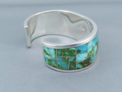 Sonoran Gold Turquoise Inlay Bracelet Cuff