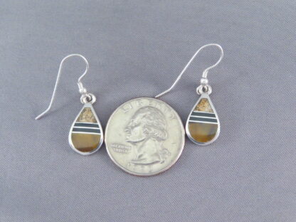 Multi-Stone Inlay Earrings – Teardrops