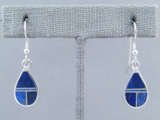 Lapis Inlay ‘Teardrop’ Earrings