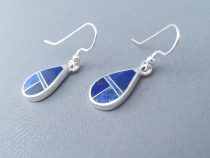 Lapis Inlay ‘Teardrop’ Earrings