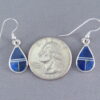 Lapis Inlay ‘Teardrop’ Earrings