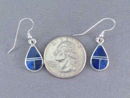 Lapis Inlay ‘Teardrop’ Earrings