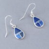 Lapis Inlay ‘Teardrop’ Earrings