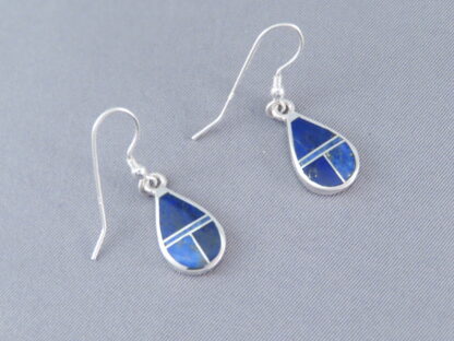 Lapis Inlay ‘Teardrop’ Earrings