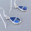 Lapis Inlay ‘Teardrop’ Earrings