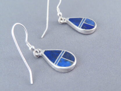 Lapis Inlay ‘Teardrop’ Earrings