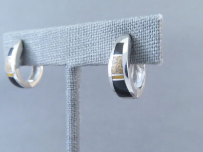 Multi-Stone Inlay Earrings (Smaller ‘Huggies’)