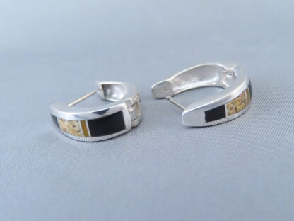 Multi-Stone Inlay Earrings (Smaller ‘Huggies’)