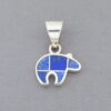 Small Lapis Inlay Bear Pendant