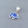 Small Lapis Inlay Bear Pendant