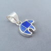 Small Lapis Inlay Bear Pendant