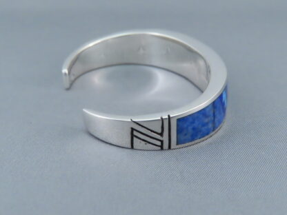 Lovely Inlay Cuff Bracelet with Lapis & Opal