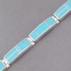 Turquoise Inlay Link Bracelet