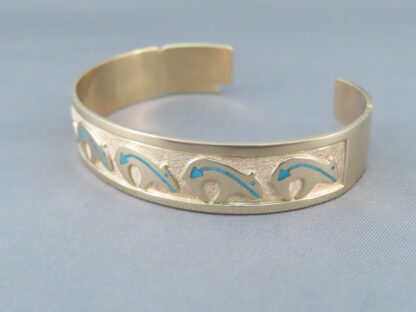 Gold Bracelet with Bears by Robert Taylor