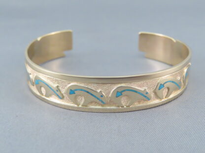 Gold Bracelet with Bears by Robert Taylor