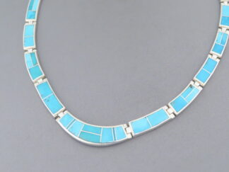 Turquoise Inlay Necklace – Full Turquoise Necklace