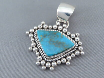 Mineral Park Turquoise Pendant – Artie Yellowhorse Jewelry