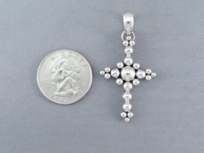 Sterling Silver Cross Pendant by Artie Yellowhorse