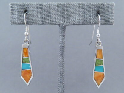 Colorful Multi-Stone Inlay Earrings