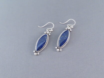 Sterling Silver & Lapis Earrings by Artie Yellowhorse