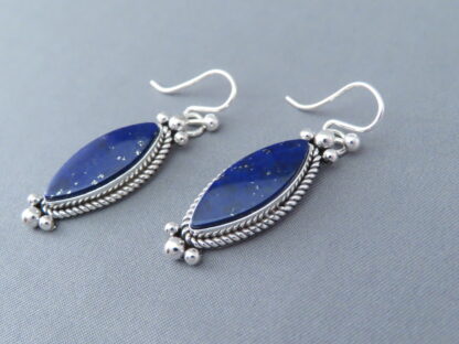 Sterling Silver & Lapis Earrings by Artie Yellowhorse