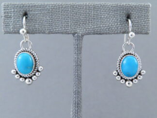 LOVELY Sleeping Beauty Turquoise Earrings by Artie Yellowhorse
