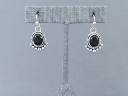 Black Onyx Earrings by Artie Yellowhorse (hooks)