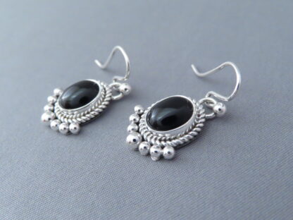 Black Onyx Earrings by Artie Yellowhorse (hooks)