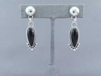 Long Onyx Earrings by Artie Yellowhorse